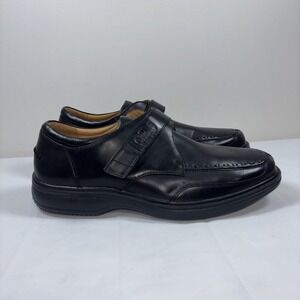 Dr. Comfort Mens 11.5XW 6210 Frank Black Leather Monk Strap Shoes Ortho Dressy